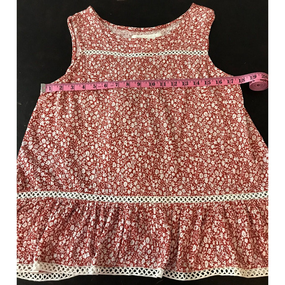 Anthropologie Maeve Quinn Floral and Lace Peplum Top - Picture 5 of 10